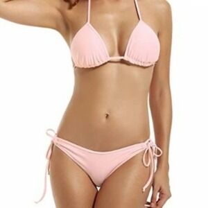 Zeraca NWOT triangle top & ruched bottoms‎ bikini woman's size XL